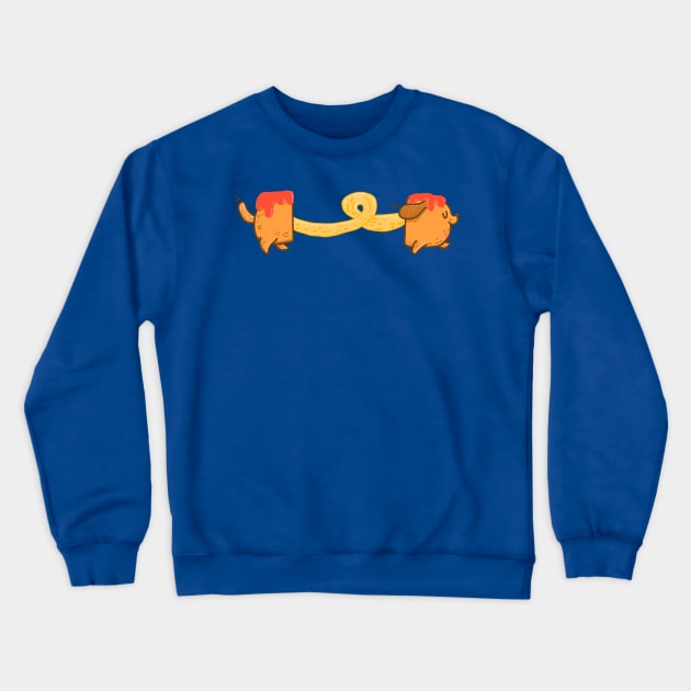 Cheese Corn Dog Crewneck Sweatshirt by Fluffymafi